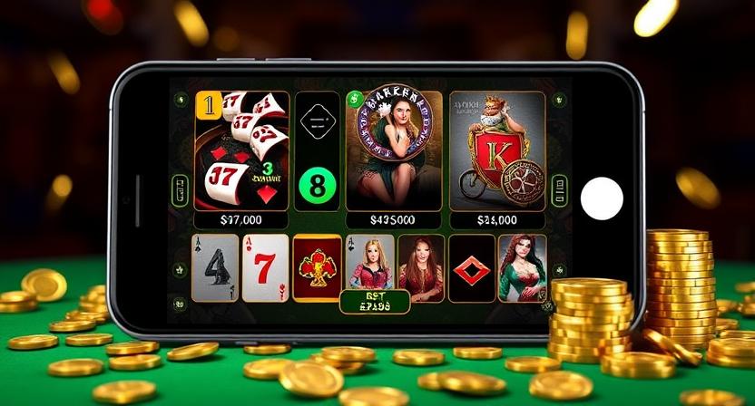 HHBDD mobile casino app interface